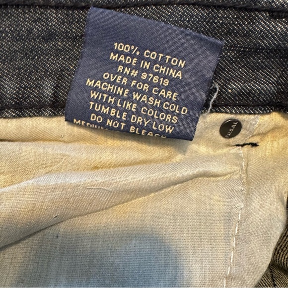 FUSAI Men’s Jeans Dark Wash Straight Leg 5 Pocket Size 40 X 32 - Picture 7 of 7